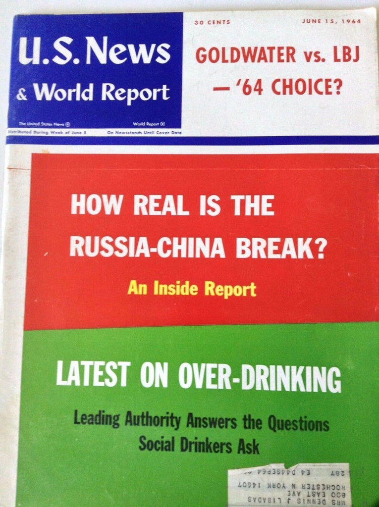 US News Magazine The Russia-China Break June 15, 1964 090217nonrh
