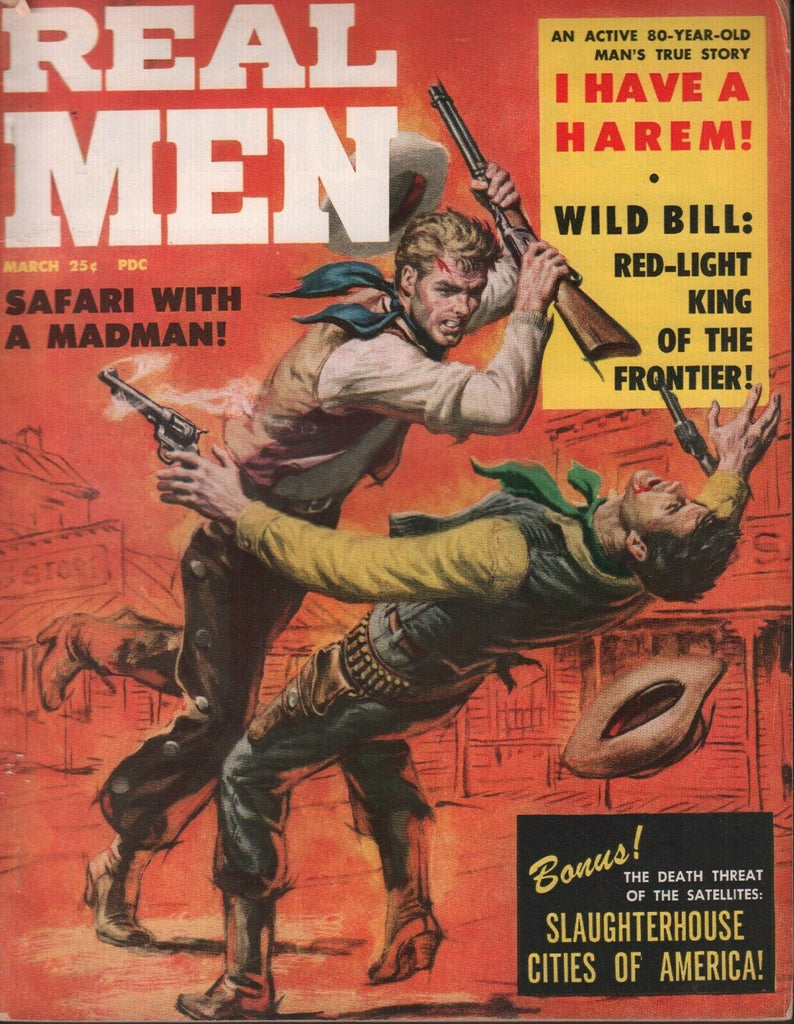 Real Men Magazine March 1958 Safari with a Madman 021819AME