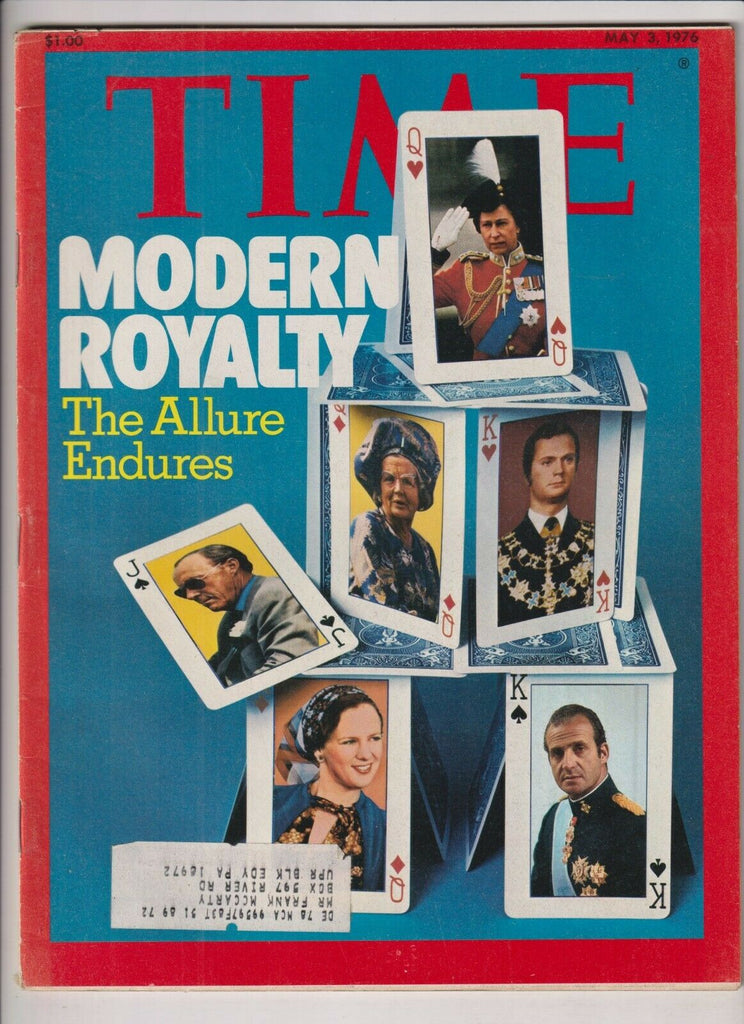 Time Mag The Royal Family Queen Elizabeth II Carl XVI May 3, 1976 112619nonr