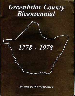 Greenbrier County Bicentennial 1778-1978 EX 081516jhe