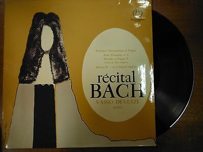 33 RPM Vinyl Bach Recital Vasso Devetzi Concert Hall Records SMS2310 022715SM