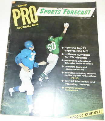 Pro Football Magazine Sports Forecast 1959 NO ML 072514R