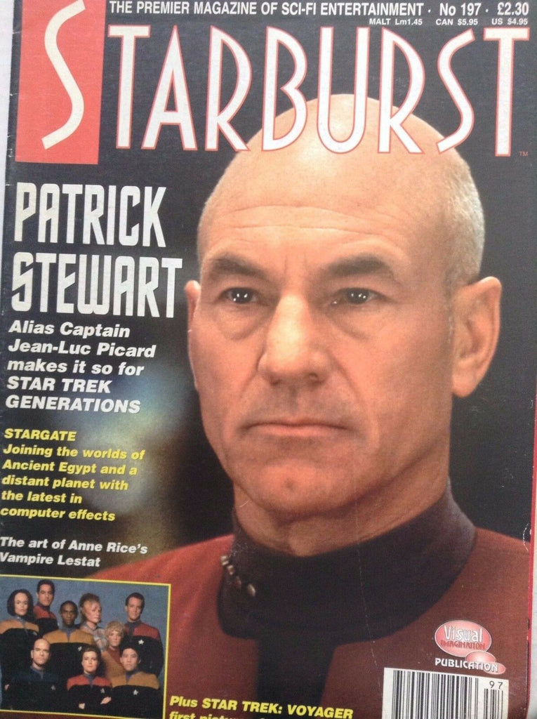 Starburst Magazine Patrick Stewart January 1995 No.197 092117nonrh