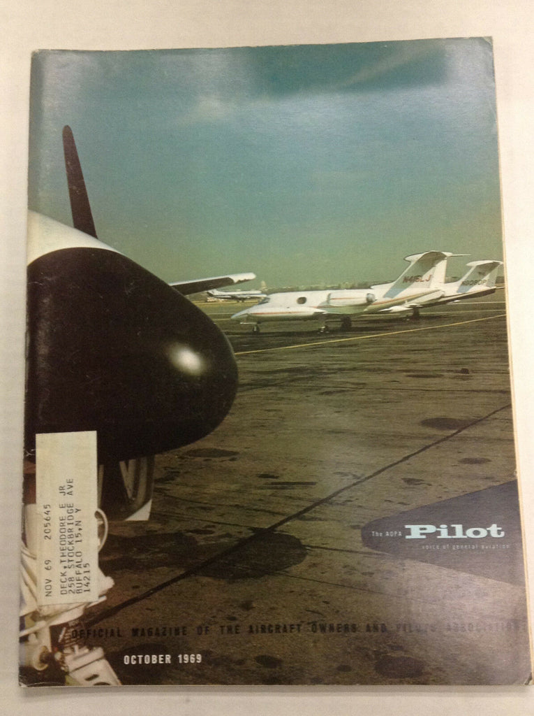 The Aopa Pilot Magazine STOL & Mooney MU-2 October 1969 120116R