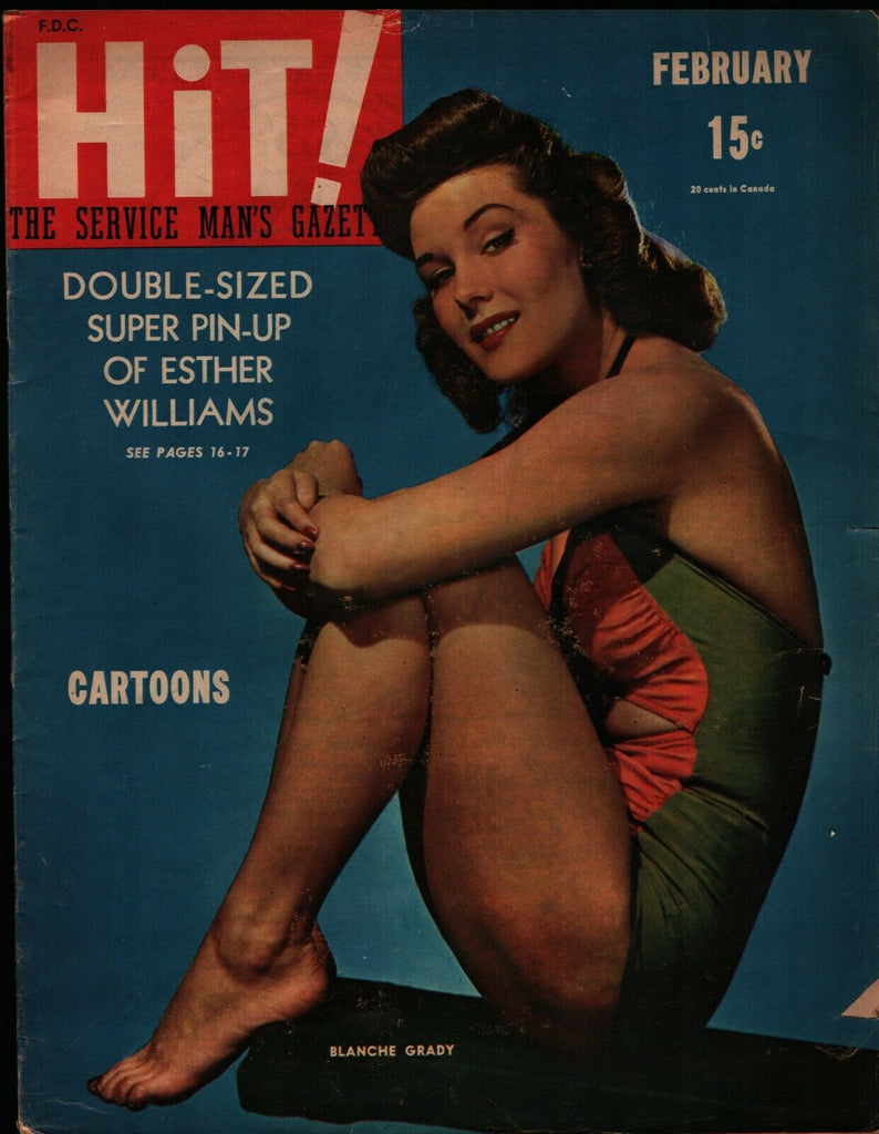 Hit! Vintage Magazine February 1946 Connie Martin Adele Jergens 022321ame2