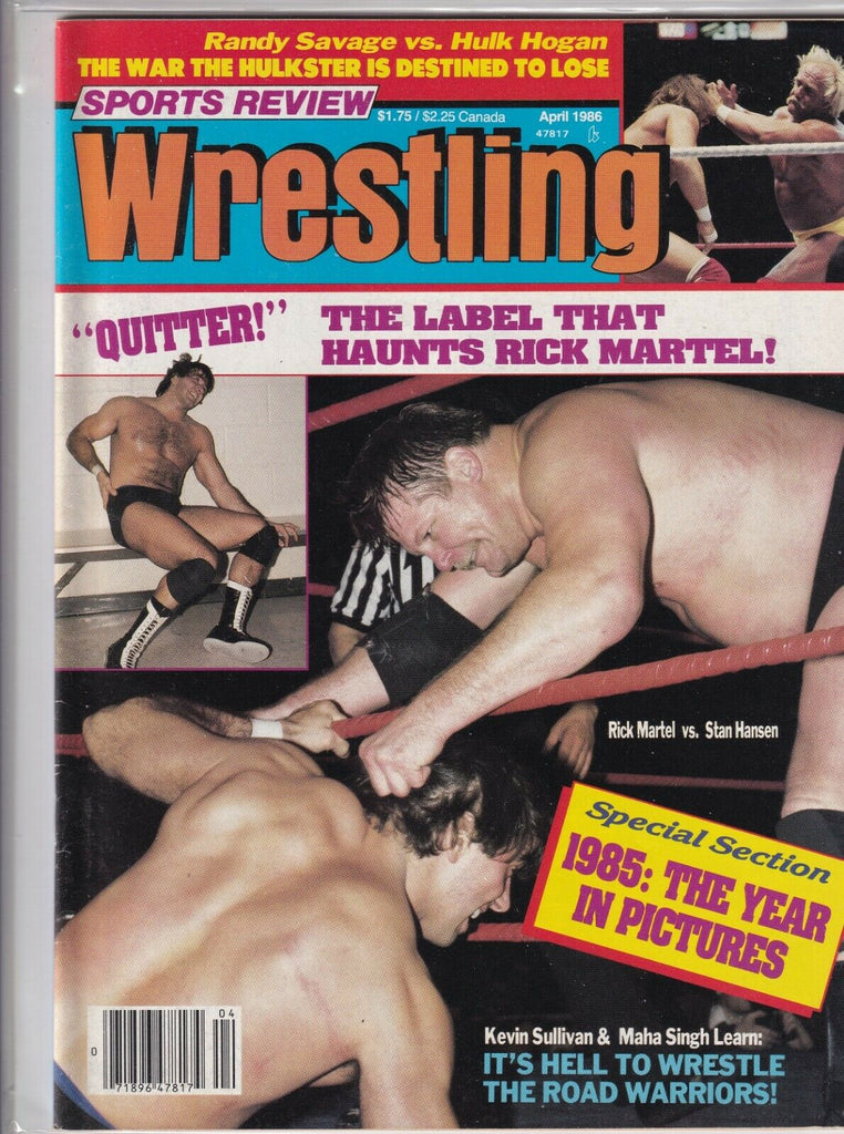 Sports Review Wrestling Rick Martel Stan Hansen April 1986 060519nonr