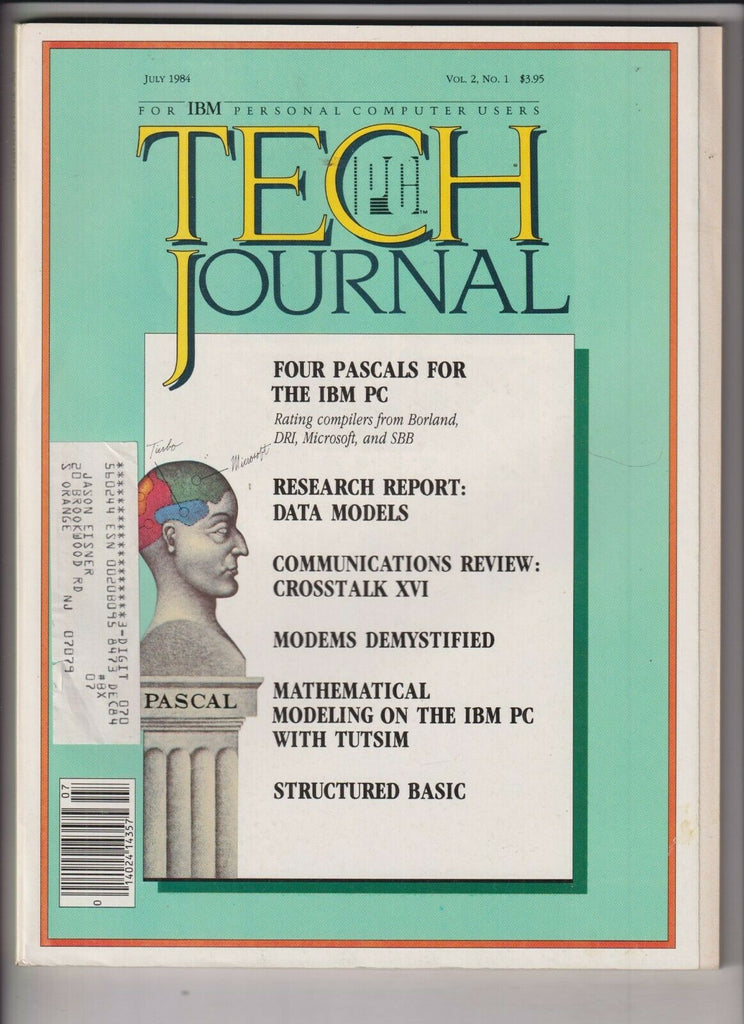 Tech Journal IBM Mag Four Pascals & Data Models July 1984 121119nonr