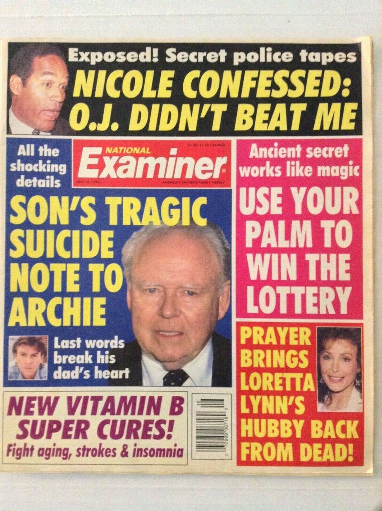 National Examiner O.J. Simpson Loretta Lynn April 18, 1995 022719nonrh
