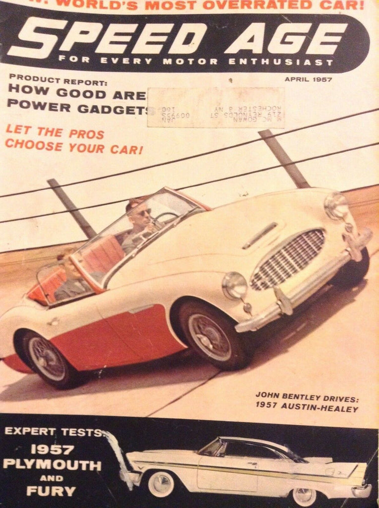 Speed Age Magazine John Bentley 1957 Austin-Healey April 1957 052818nonrh