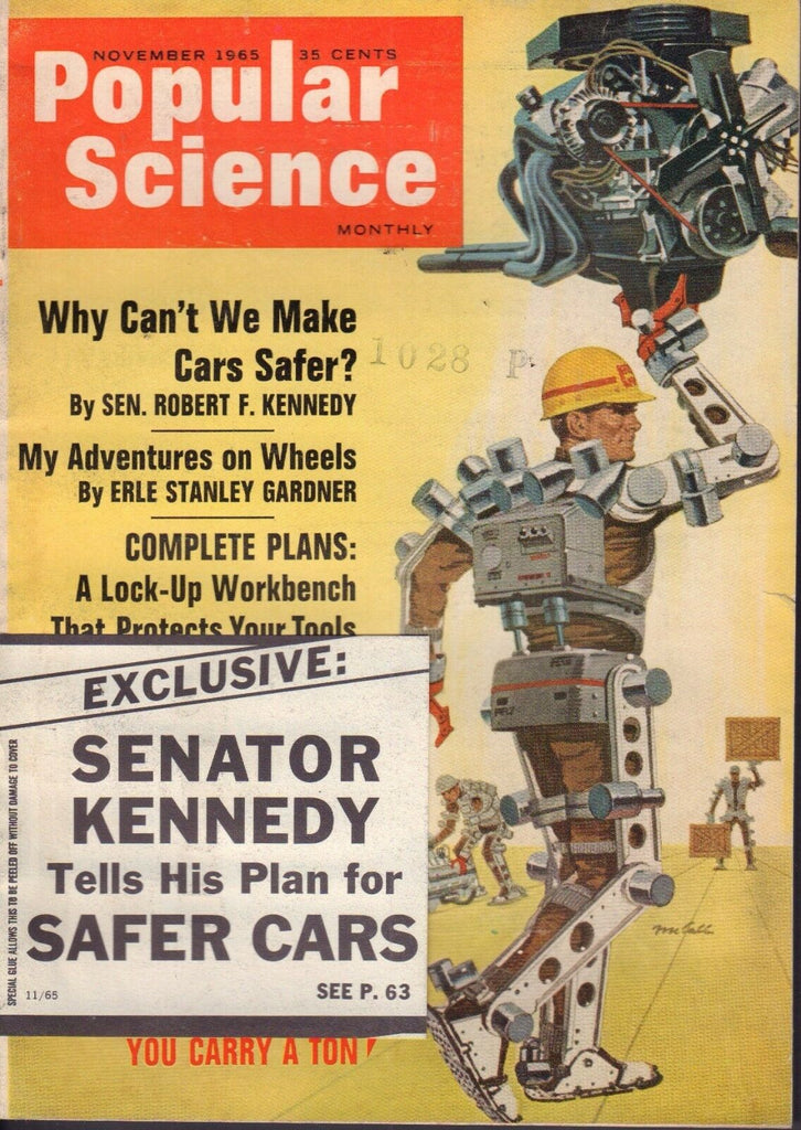 Popular Science Magazine November 1965 Senator Kennedy 082817nonjhe