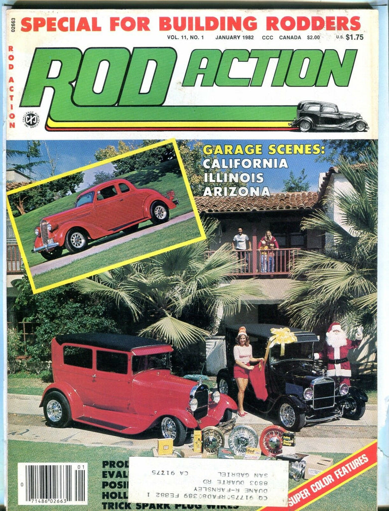 Rod Action Magazine January 1982 Garage Scenes EX w/ML 031017nonjhe