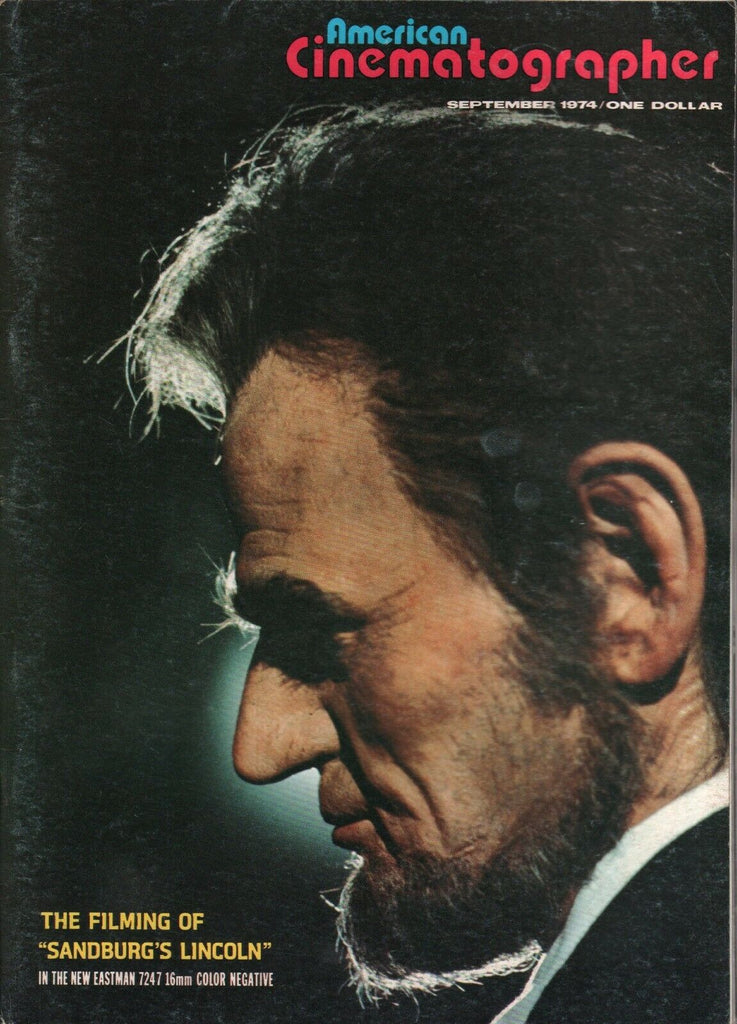 American Cinematographer September 1974 Sandburg's Lincoln 010420AME