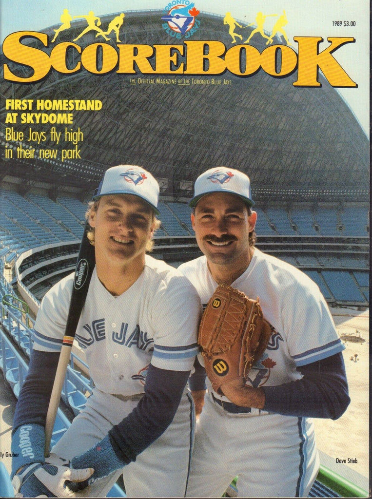 Toronto Blue Jays Scorebook Magazine 1989 Kelly Gruber 081617nonjhe