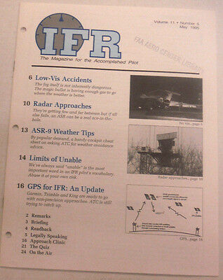 IFR Pilot Magazine Low-Vis Accidents May 1995 FAL 061815R