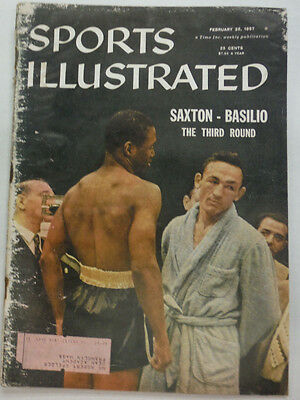 Sports Illustrated Magazine Carmen Basilio Johnny Saxton February 1957 052215R