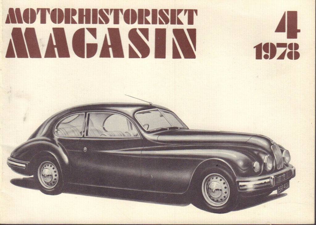 Motorhistoriskt Magasin Swedish Car Magazine 4 1978 Bristol Coupe 032717nonDBE