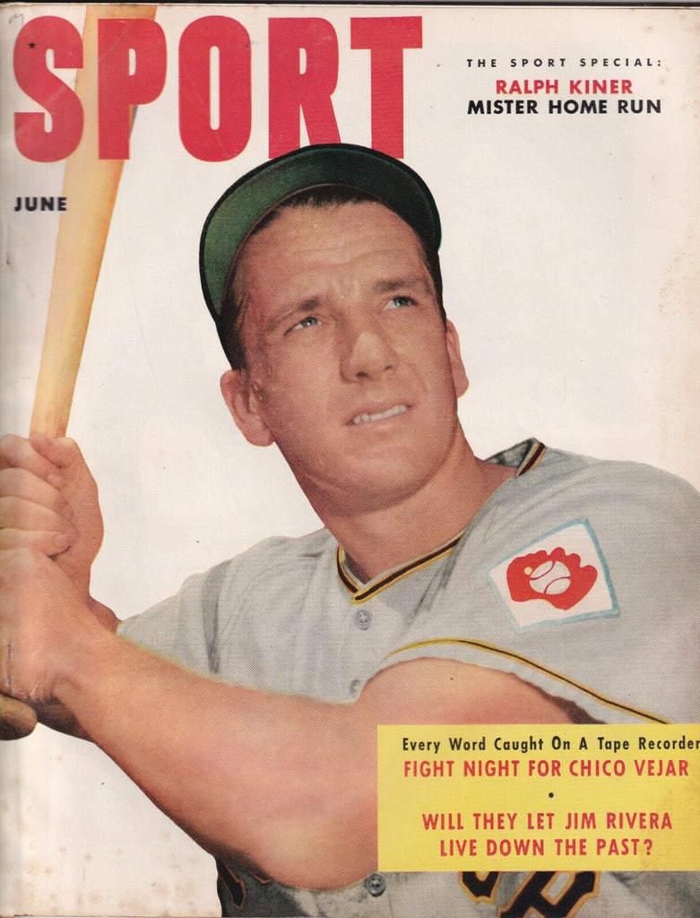 Sport Magazine Ralph Kiner Jim Rivera June 1952 NO ML 073119nonr