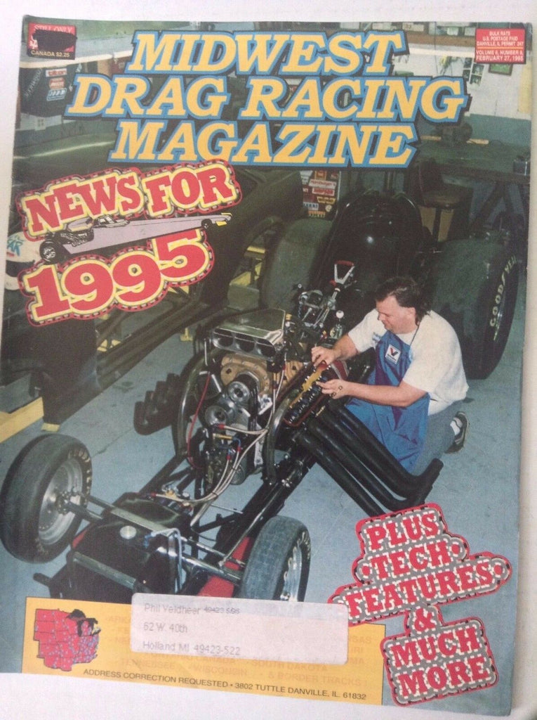 Midwest Drag Racing Magazine Delirious Dart Feature February 27 1995 041817nonrh