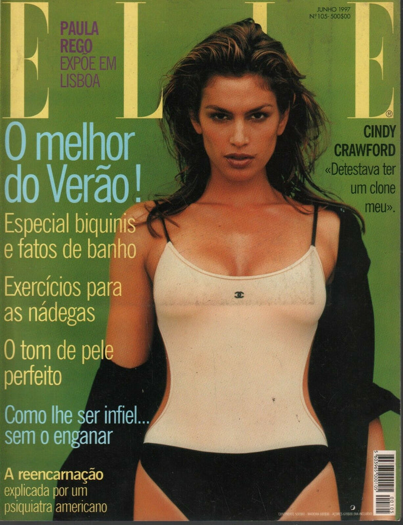 Elle Portugese Fashion Magazine June 1997 Cindy Crawford 091520ame