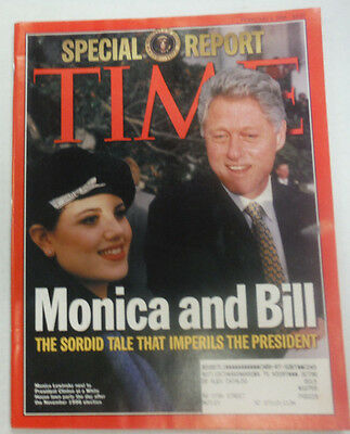 Time Magazine Bill Clinton & Monic Lewinsky With ML February 1998 041615R
