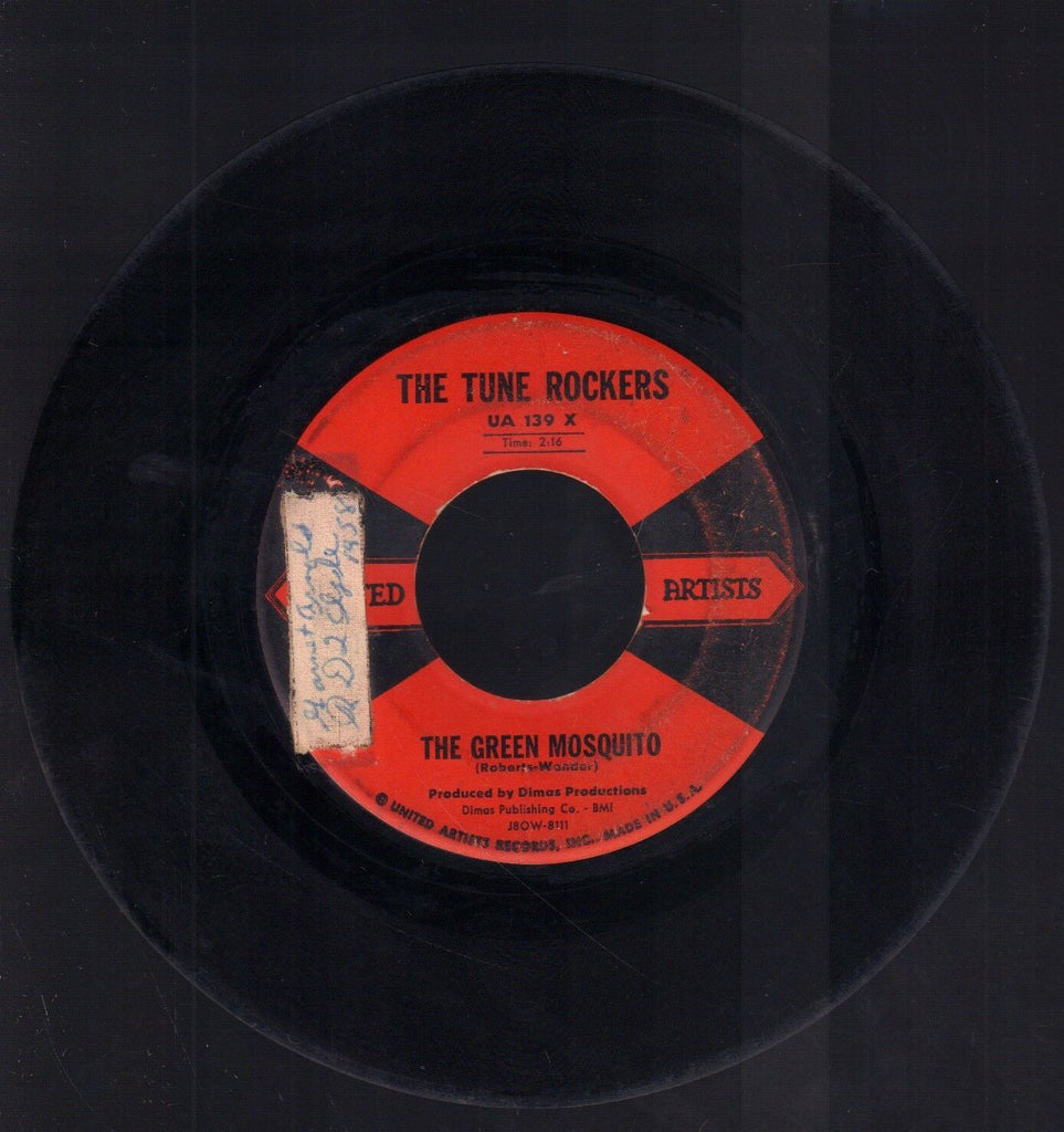 The Tune Rockers The Green Mosquito United Artists 45 RPM Vinyl 45AME