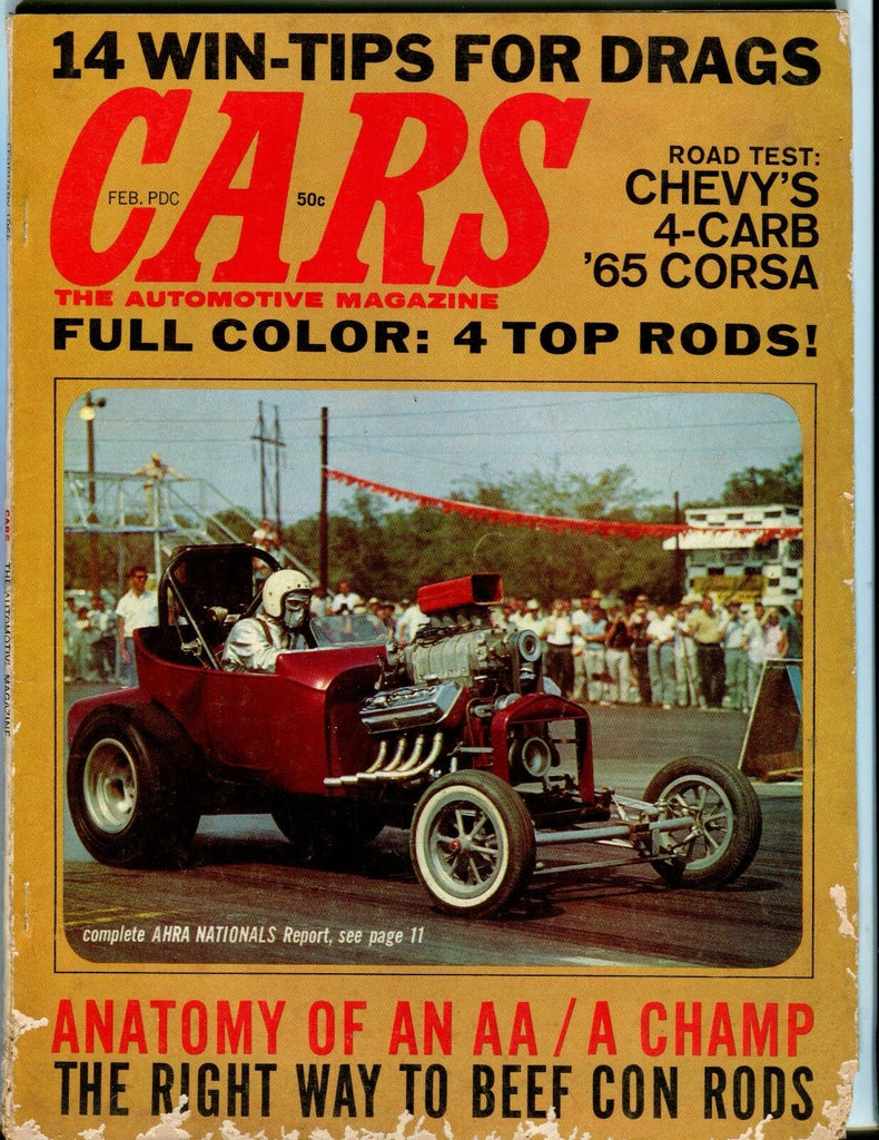 Cars Magazine February 1965 Chevy Corsa VG No ML 051917nonjhe
