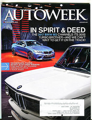 AutoWeek Magazine February 1 2016 2017 BMW M2 EX 042816jhe