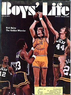Boys' Life Magazine January 1976 Rick Barry Warriors EX 083016jhe