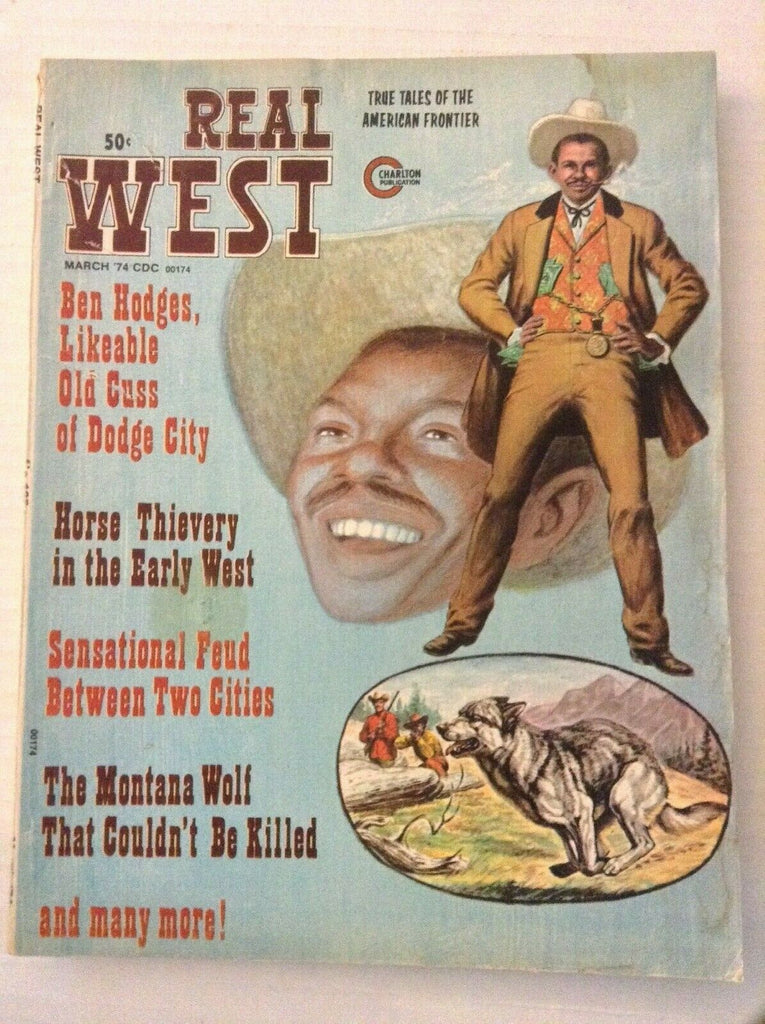 Real West Magazine Ben Hodges Dodge City March 1974 032119nonrh