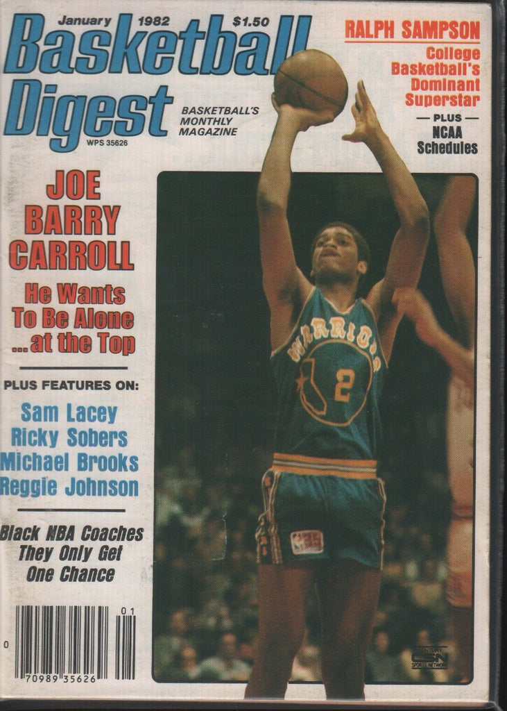Basketball Digest January 1982 Joe Barry Carroll Sam Lacey 101718ame