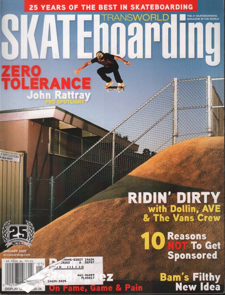 Transworld Skateboarding January 2007 John Rattray w/ML 100118ame