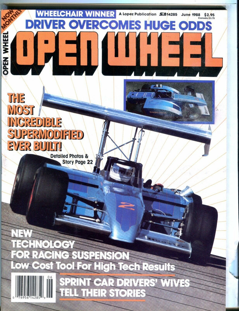 Open Wheel Magazine June 1988 Supermodified EX No ML 040417nonjhe