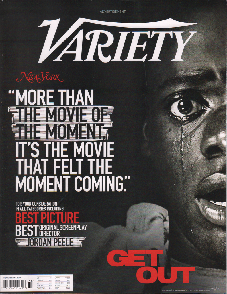 Variety November 14 2017 James Franco Jordan Peele Donald Trump 040720DBE
