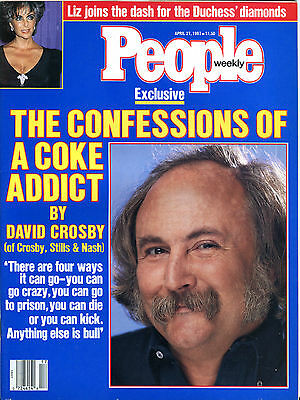 People Magazine April 27 1987 David Crosby Elizabeth Taylor EX 012216jhe