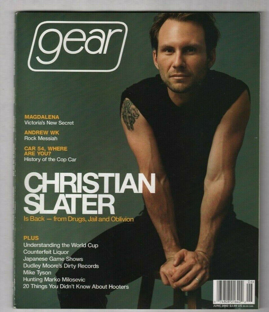 Gear Mag Christian Slater Andrew WK June 2002 020820nonr