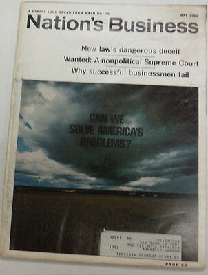 Nation's Business Magazine Can We Solve America's Problems May 1968 062315R