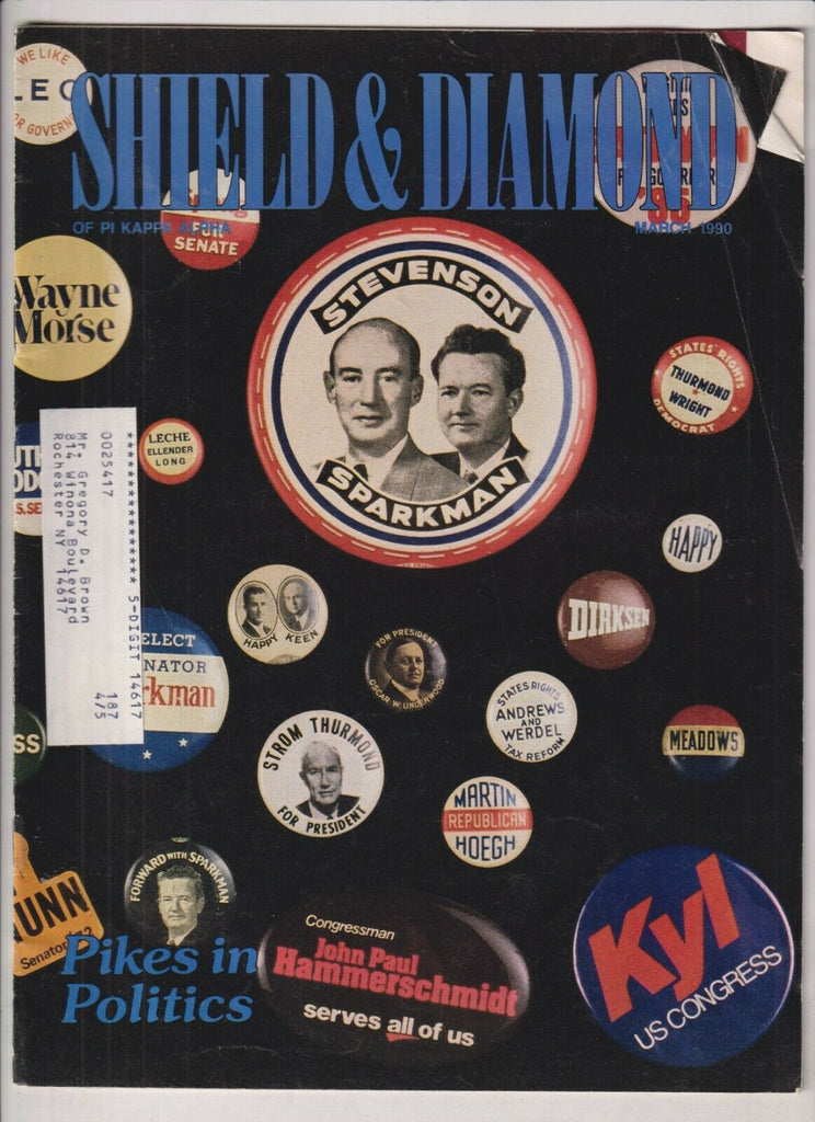 Shield & Diamond Pi Kappa Alpha Mag Stevenson & Sparkamn March 1990 022420nonr