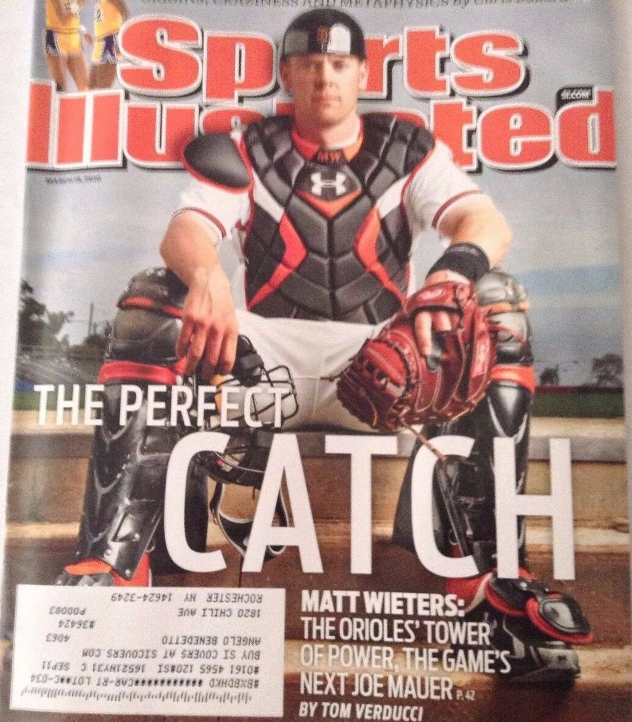 Sports Illustrated Magazine Mat Wieters Orioles' Tower March 15 2010 072917nonrh