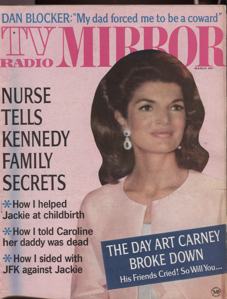TV Radio Mirror March 1966 Jackie Kennedy Dan Blocker Frank Sinatra 041320DBE
