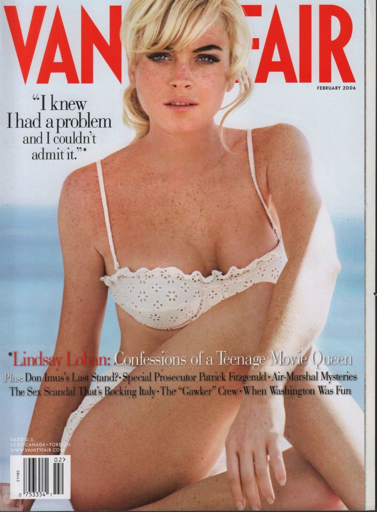 Vanity Fair February 2006 Lindsay Lohan Don Imus Patrick Fitzgerald 061218DBE