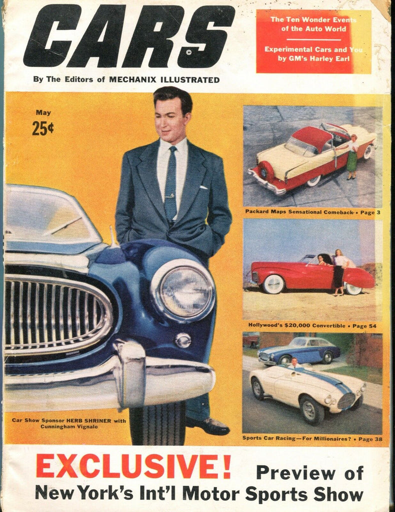 Cars Magazine May 1953 Herb Shriner GD 060617nonjhe