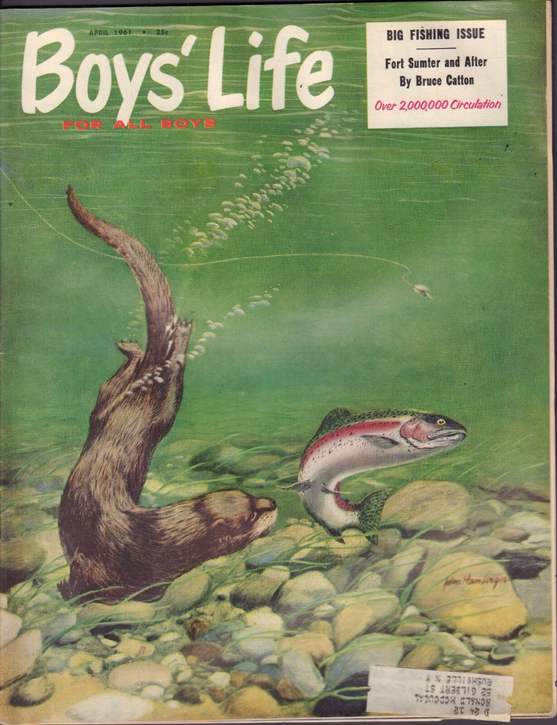 Boy's Life April 1961 Big Fishing Issue, Fort Sumter and After w/ML 011717DBE