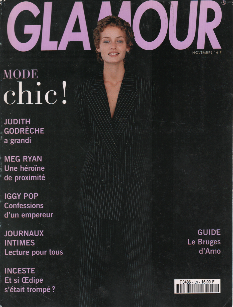 Glamour French November 1993 Judith Godreche Meg Ryan Iggy Pop 040220DBE