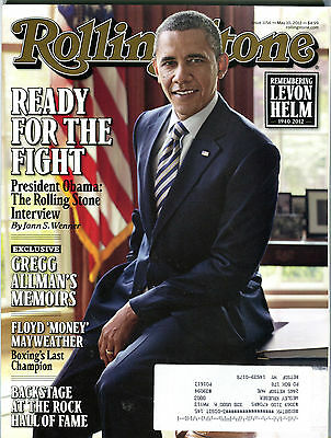 Rolling Stone Magazine May 10 2012 Barack Obama w/ML EX 032216jhe