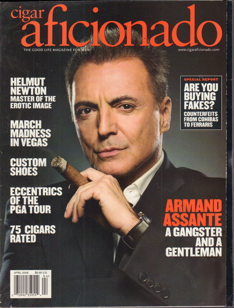 Cigar Aficionado April 2008 Arman Assante, Helmut Newton Vg 010317DBE