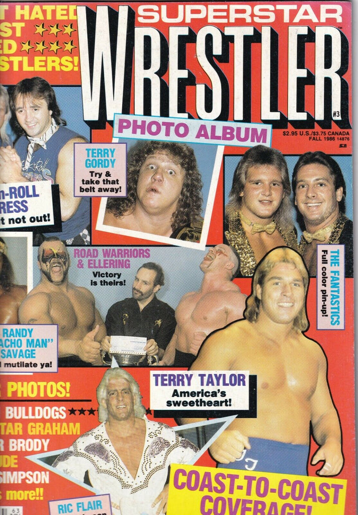 Superstar Wrestler Magazine Rock N Roll Express Ric Flair Fall 1986 062419nonr