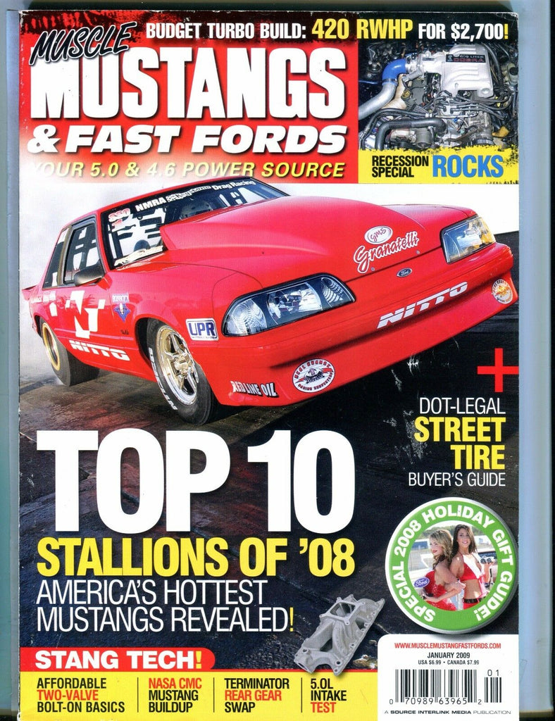 Mustangs & Fast Fords Magazine January 2009 Street Tire EX No ML 053017nonjhe