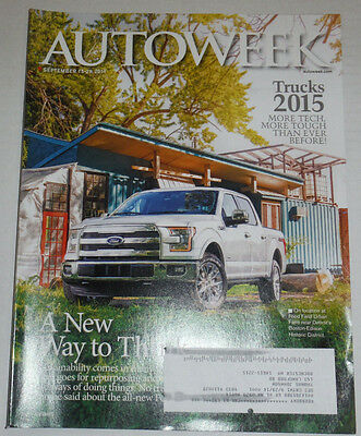Autoweek Magazine Trucks 2015 Audi A8 September 2014 120514R