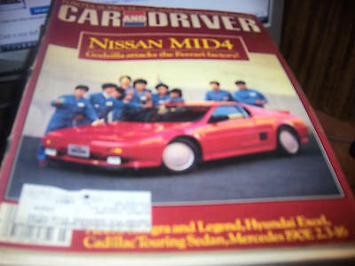 Car and Driver March 1986 Nissan MID4