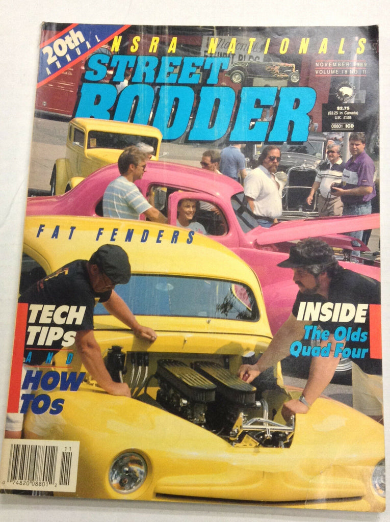 Street Rodder Magazine Fat Fenders The Olds Quad Four November 1989 011817R